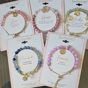 LA Rocks Footnotes 5-piece Bracelet Bundle NWT